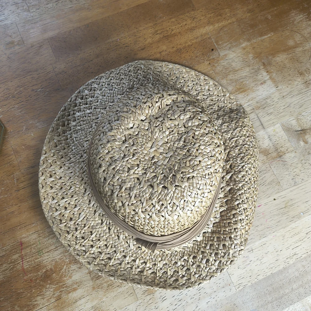 Stylish Straw Hat with Tan Band - Picture 6 of 8